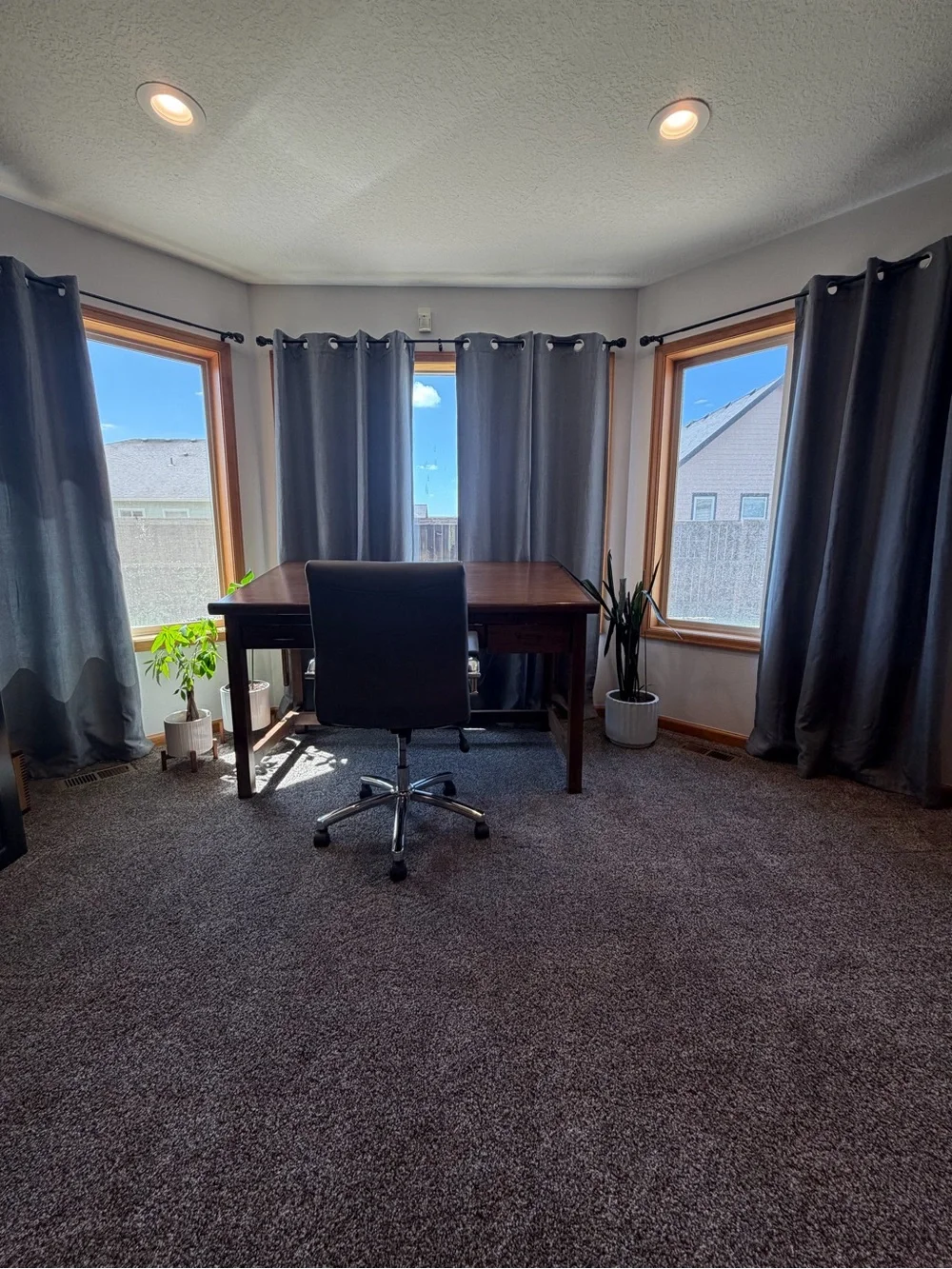 4 lined linen curtains